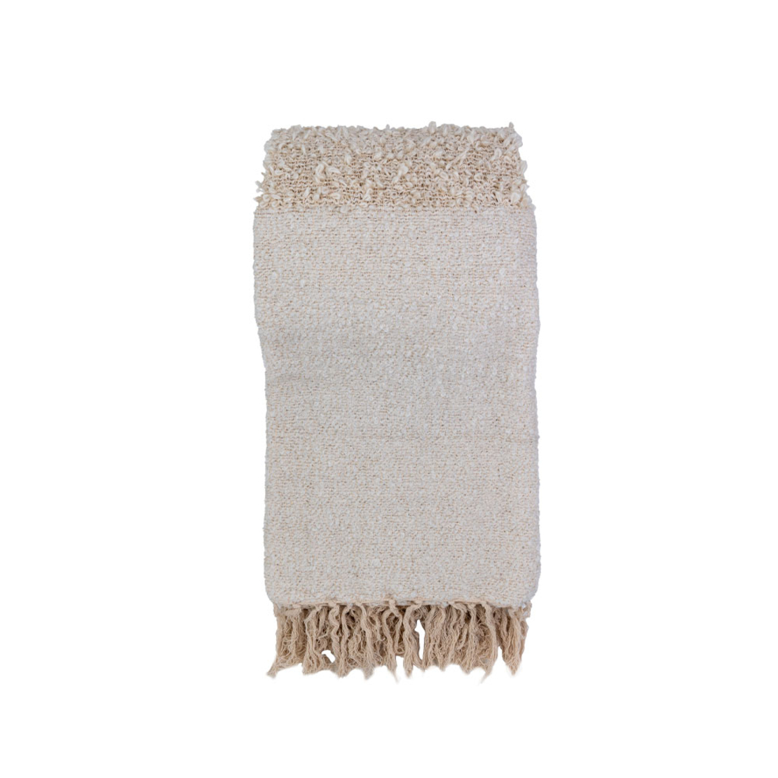 SIMPUL DECORATIVE THROW 180x240 FABRIC BEIGE