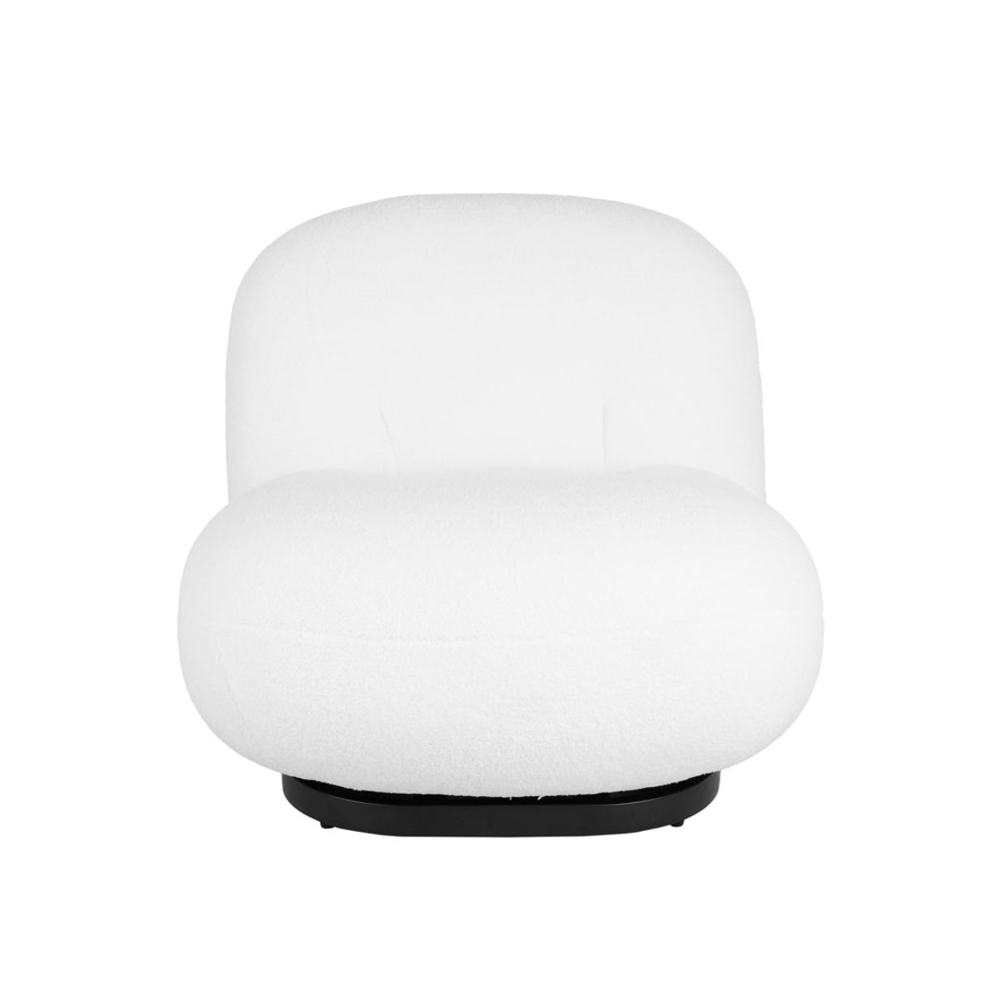BO ARMCHAIR SWIVEL FABRIC WHITE METAL BLACK E1 PRC