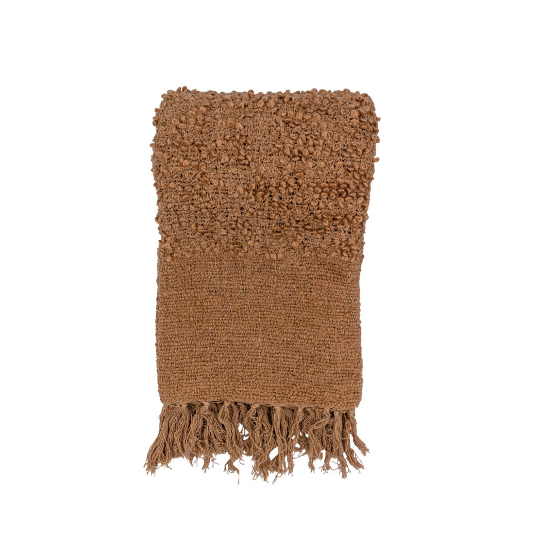 SIMPUL DECORATIVE THROW 180x240 FABRIC CARAMEL