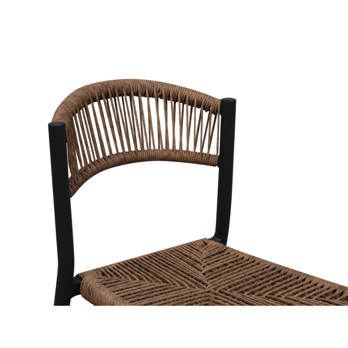 CARLA CHAIR ALUMINIUM BLACK WALNUT 46x61xH78cm PRC