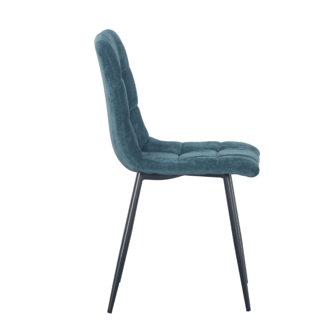 NATURE CHAIR FABRIC PETROL METAL BLACK PRC