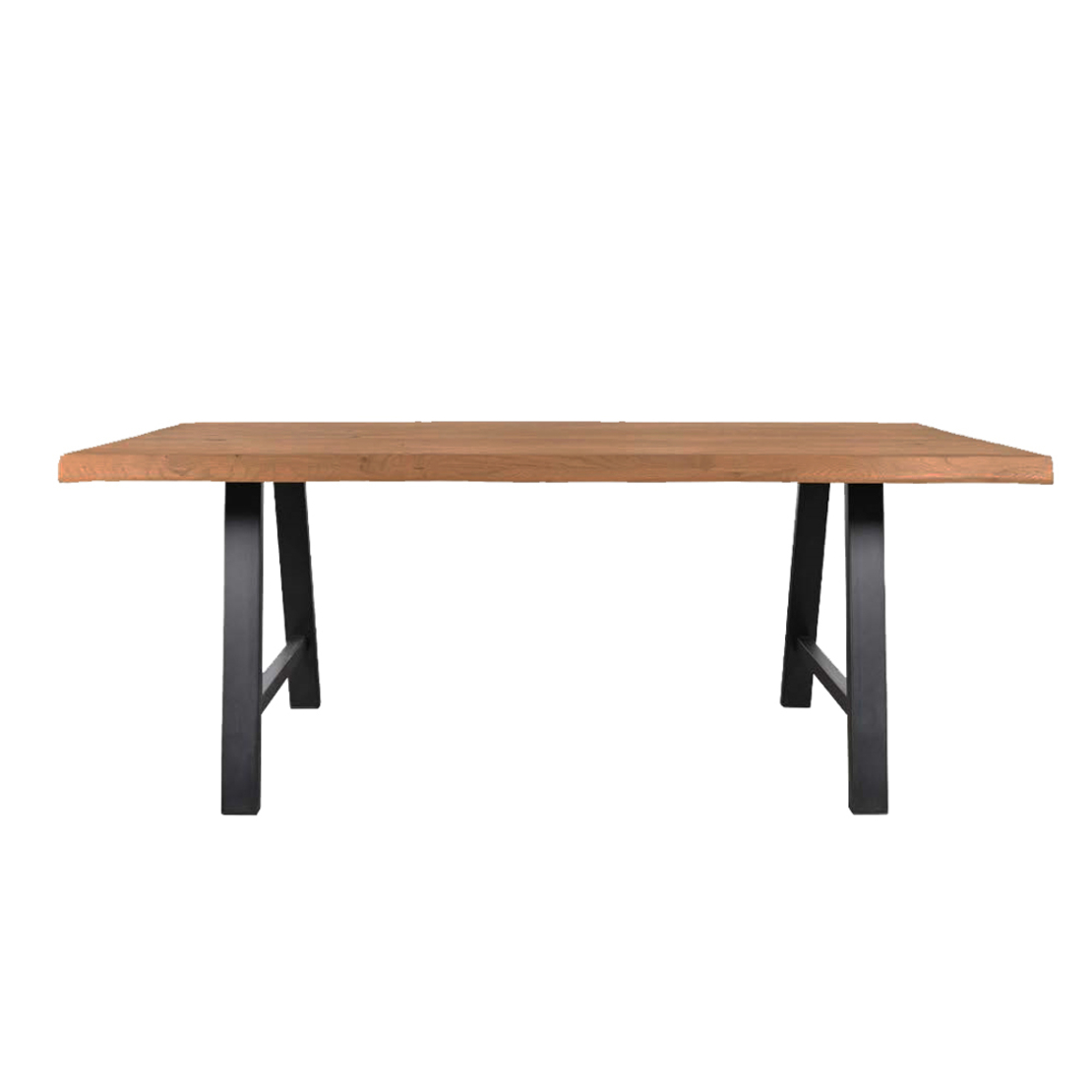 RAW 180 TABLE VENEER ΟΑΚ WALNUT LIGHT METAL BLACK E1 GR
