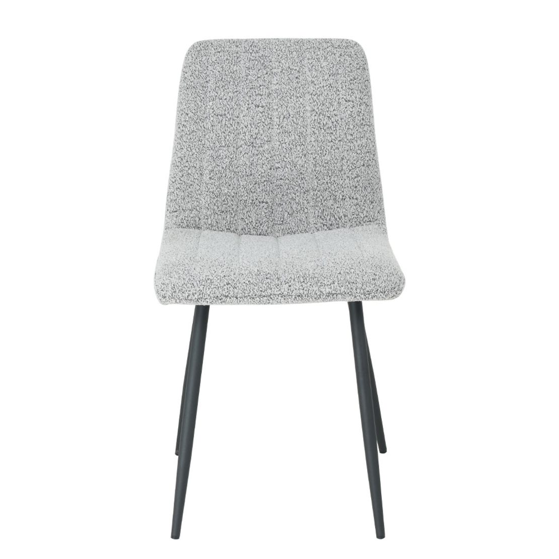 PRAGA CHAIR FABRIC GREY LIGHT METAL BLACK E1 PRC
