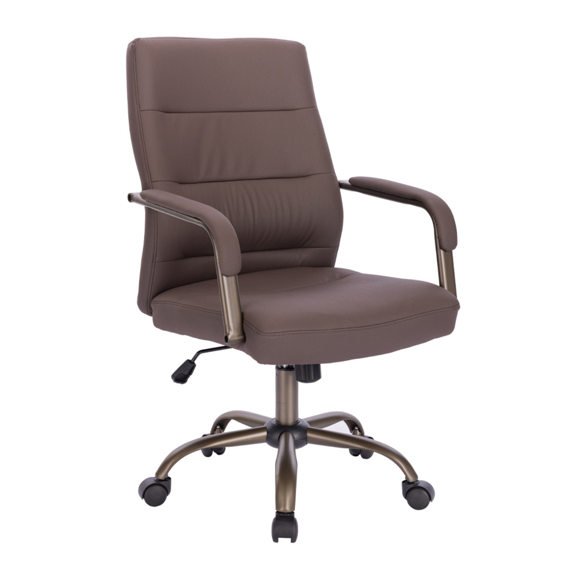 KORD CHAIR DESK FABRIC BROWN METAL GUNMETAL 58,5x6