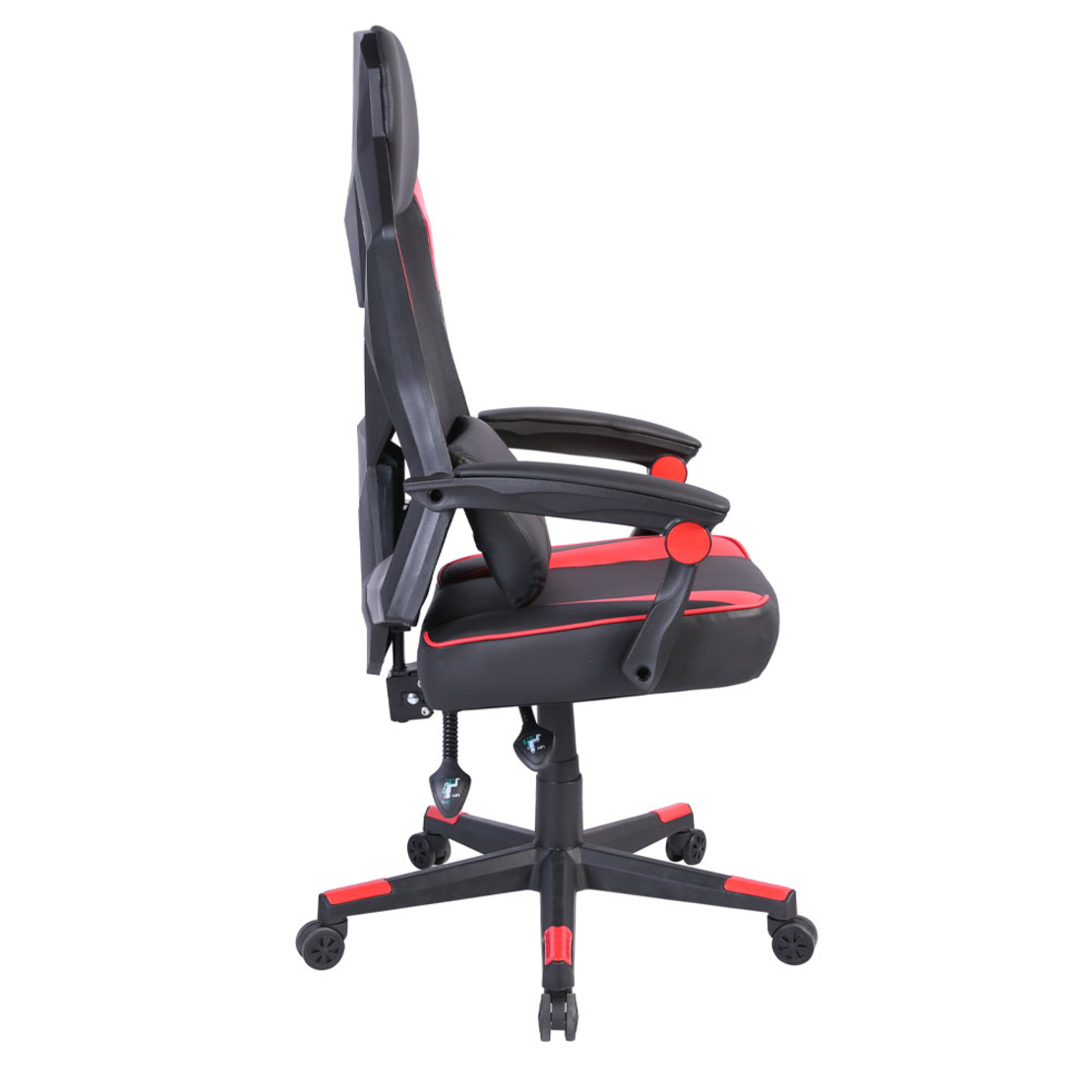 FUSION GAMING CHAIR DESK FABRIC BLACK NYLON RED PP 50x74xH137cm PRC