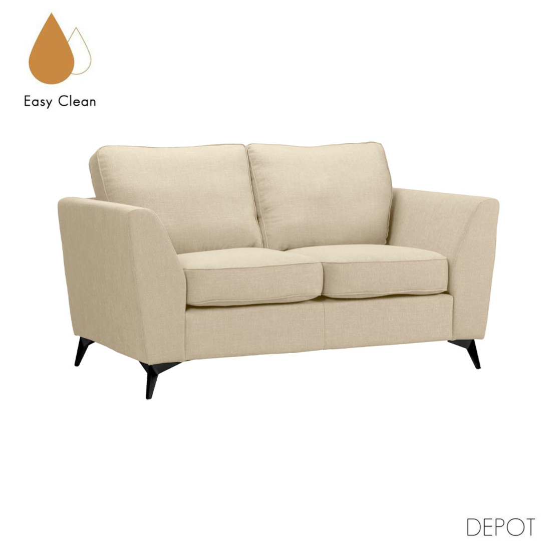 BOEL SOFA 2SEAT EASY CLEAN FABRIC BEIGE E1 EU