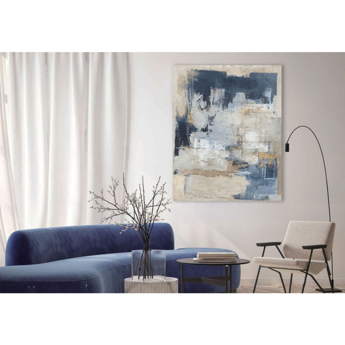 BEAUTIFUL CHAOS PAINTING DECORATIVE 120x150x4 CANVAS MULTICOLOR WOOD