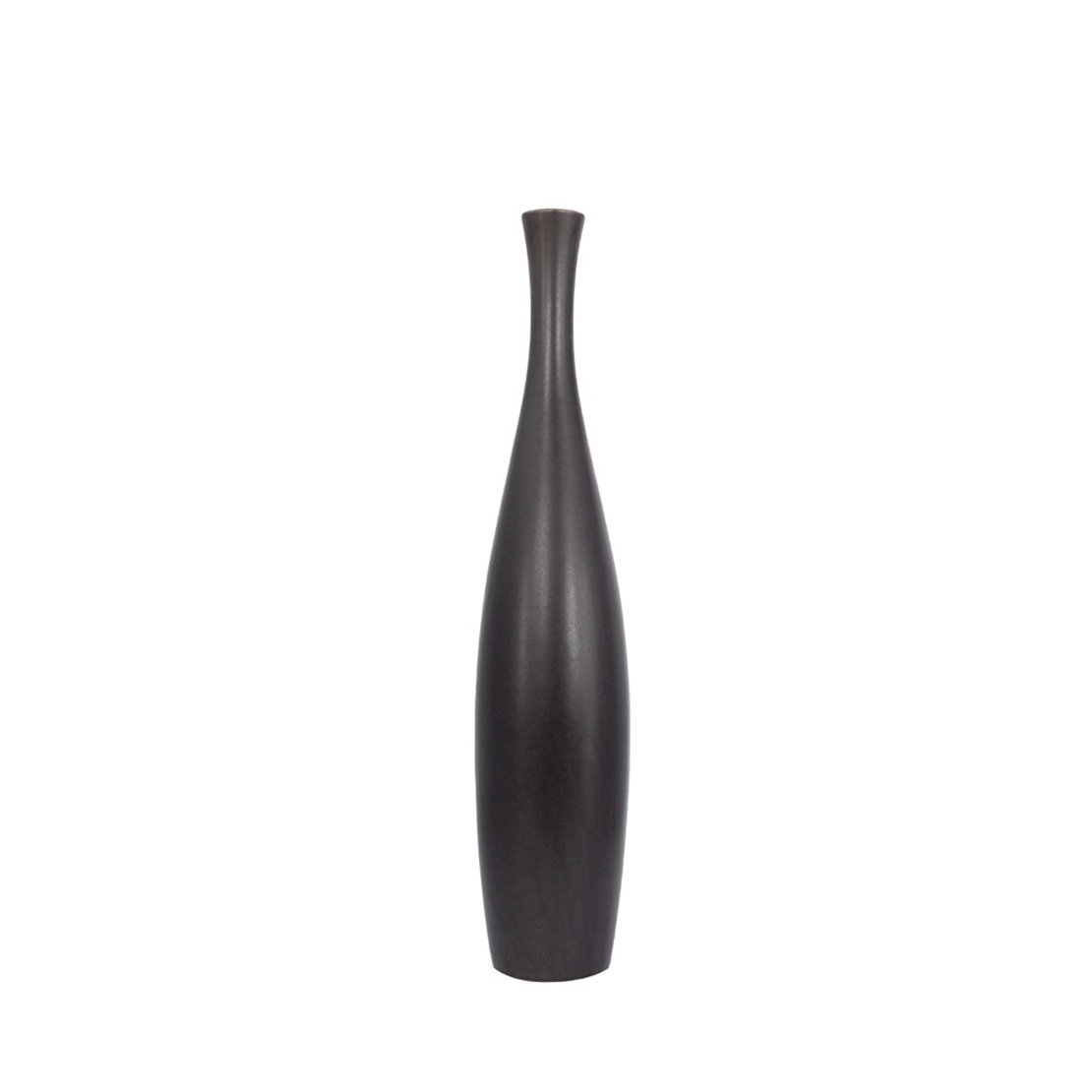 LEI VASE CERAMIC ANTRACITE MATTE D12xH48cm PRC