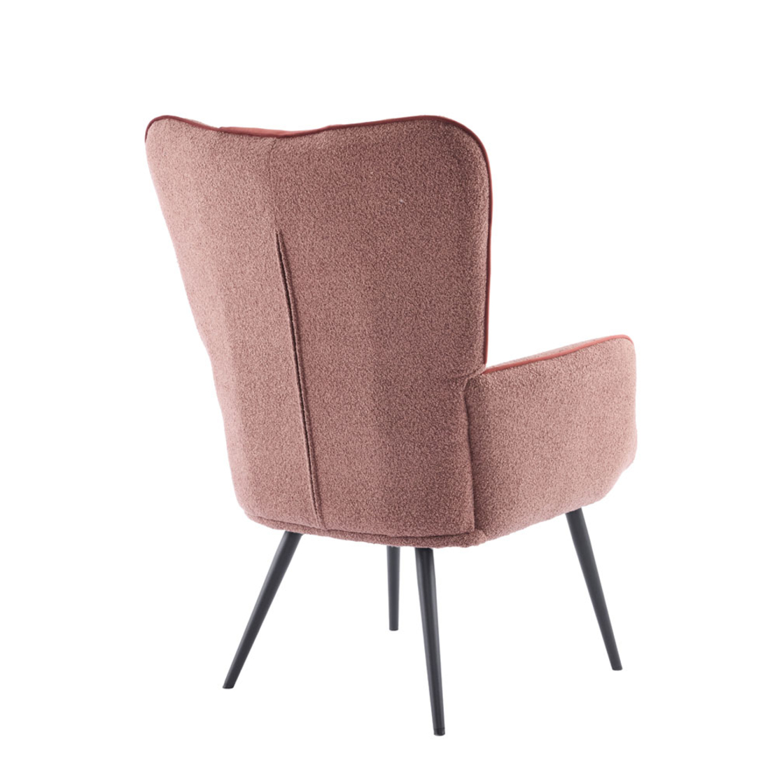 MANIFEST ARMCHAIR FABRIC TERRACOTTA METAL BORDEAUX BLACK PRC