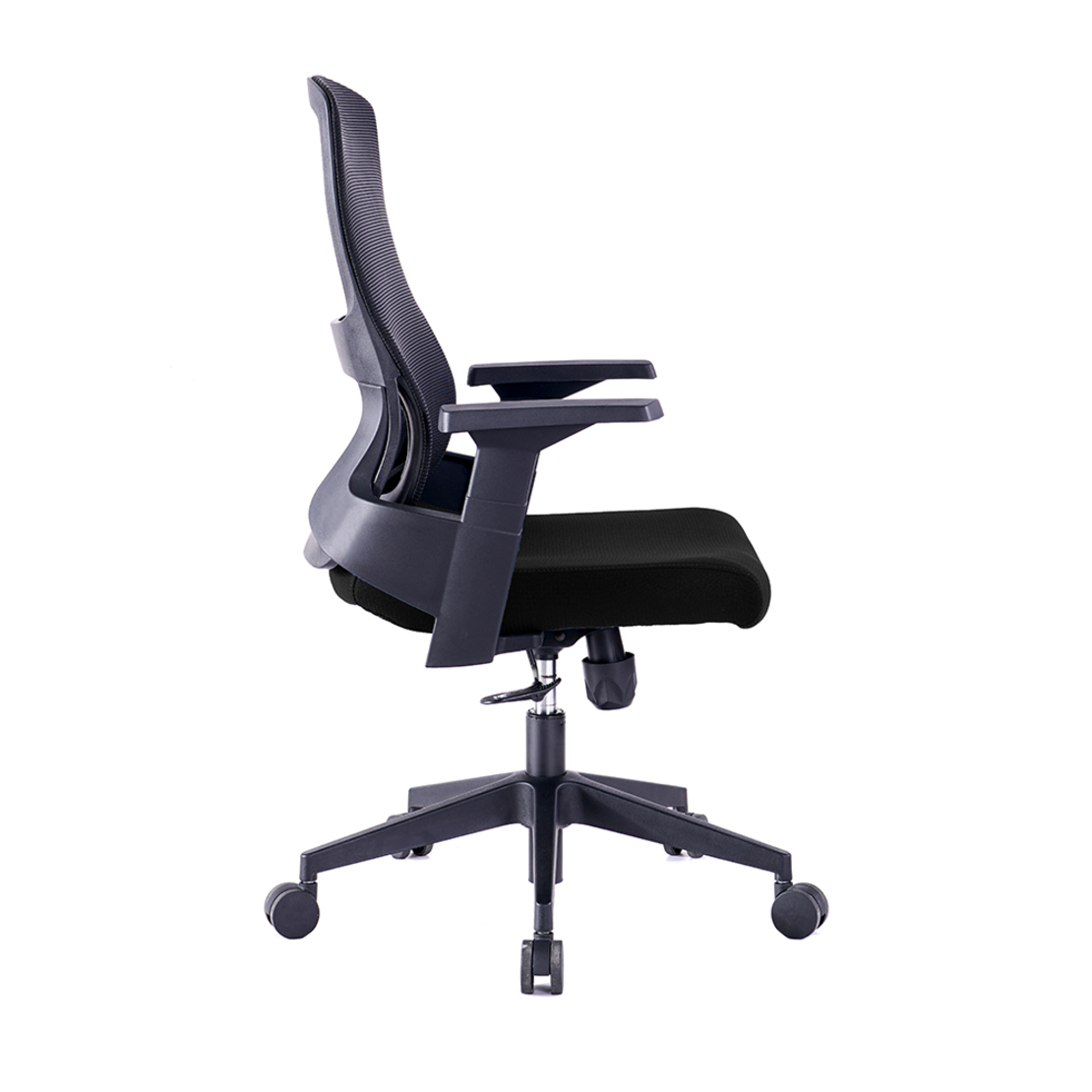 STABILO CHAIR DESK FABRIC BLACK 47,5x43xH110cm E1 PRC