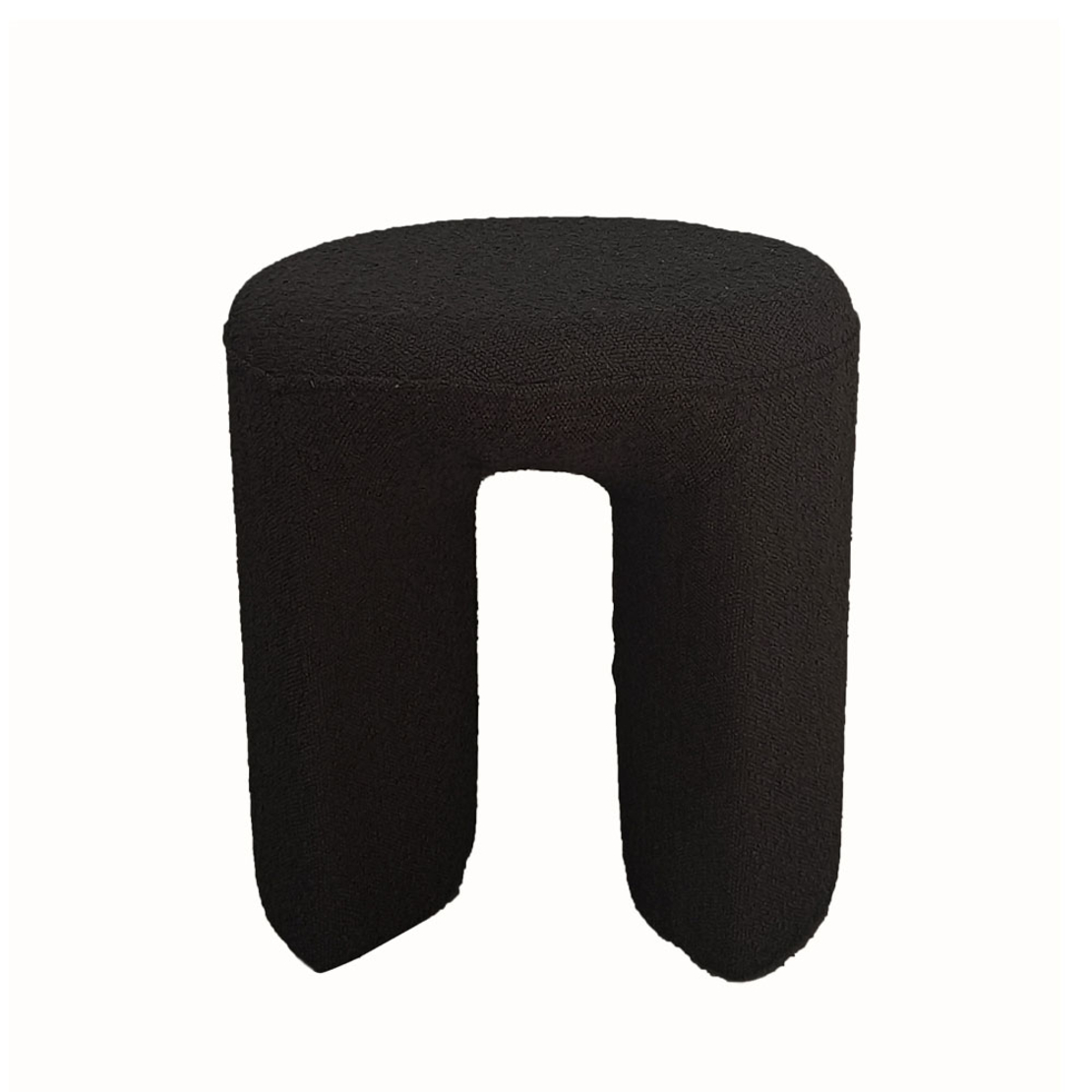GATE STOOL FABRIC BLACK PRC