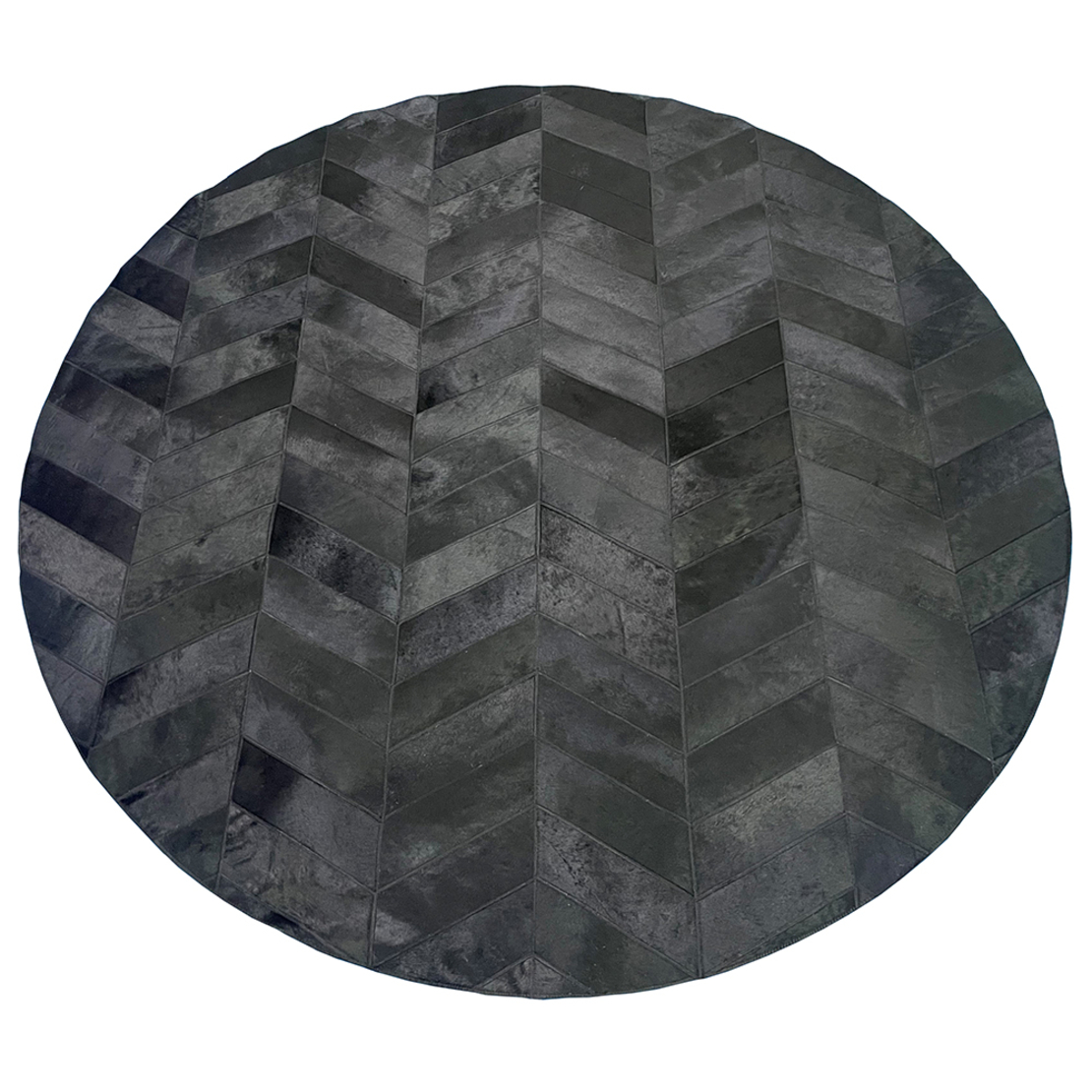 BLACK BONE RUG COWHIDE BLACK D180cm IN