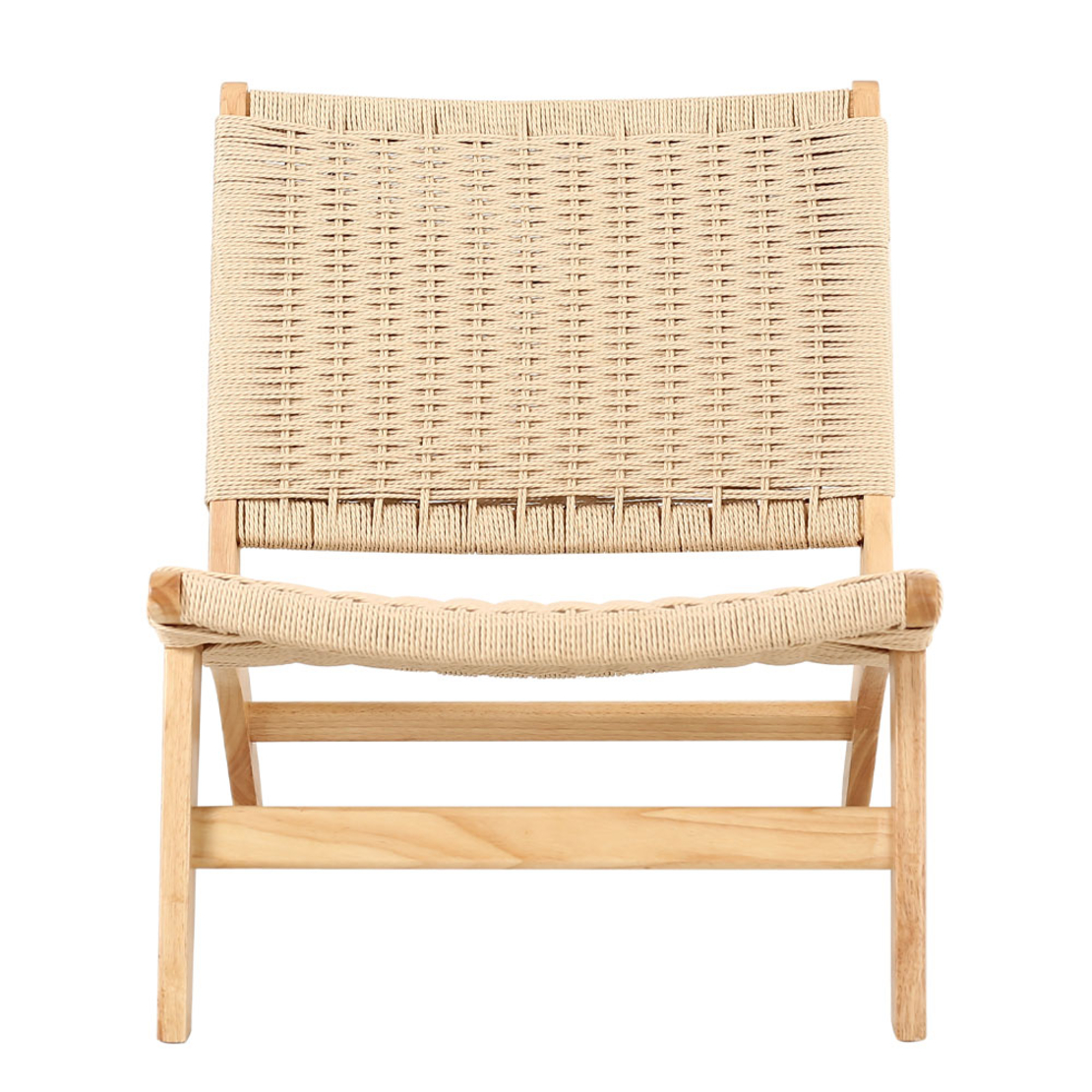 OMA ARMCHAIR WOOD RUBBERWOOD NATURAL WATER ROPE PRC