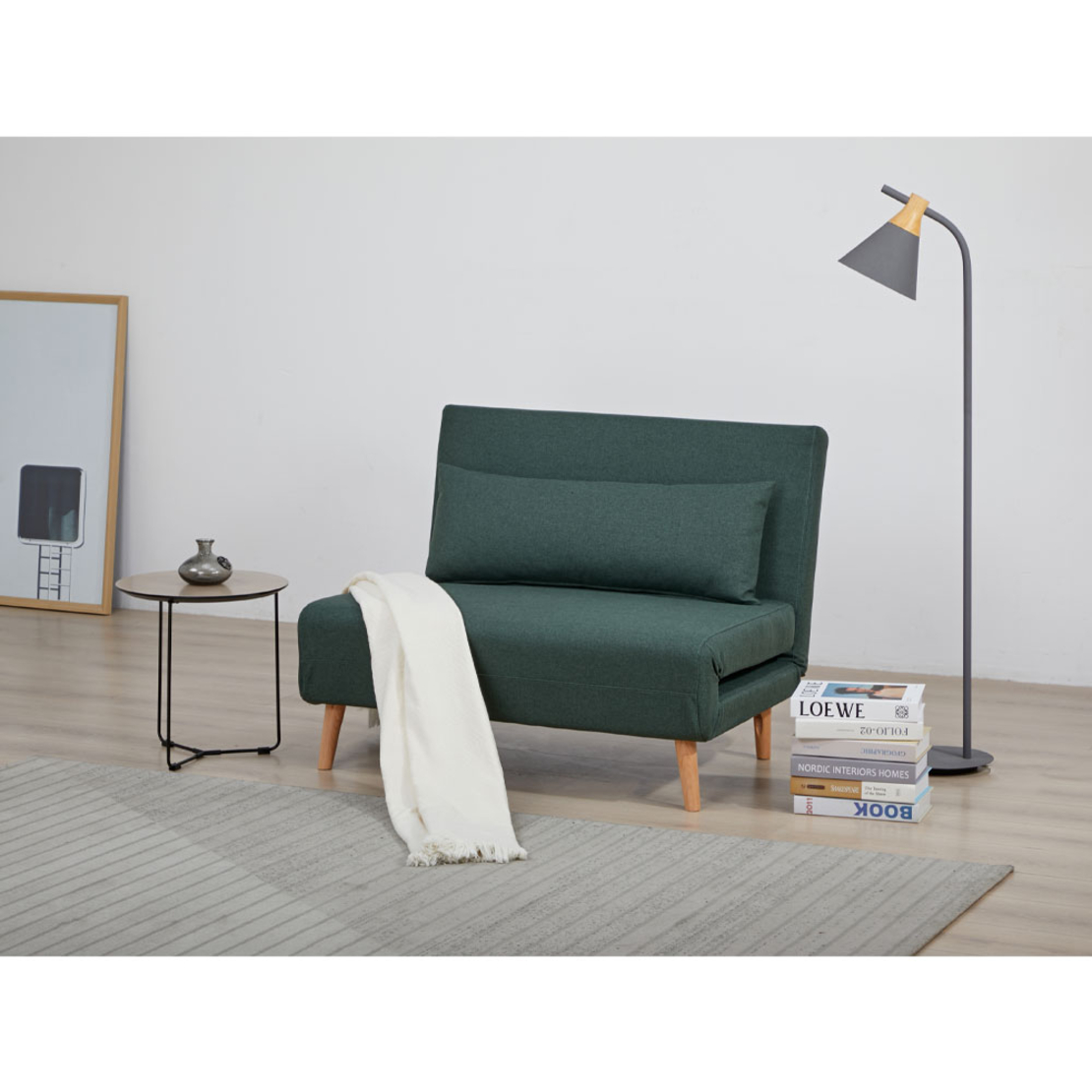 APERTO ARMCHAIR FOLDING FABRIC GREEN E1 PRC
