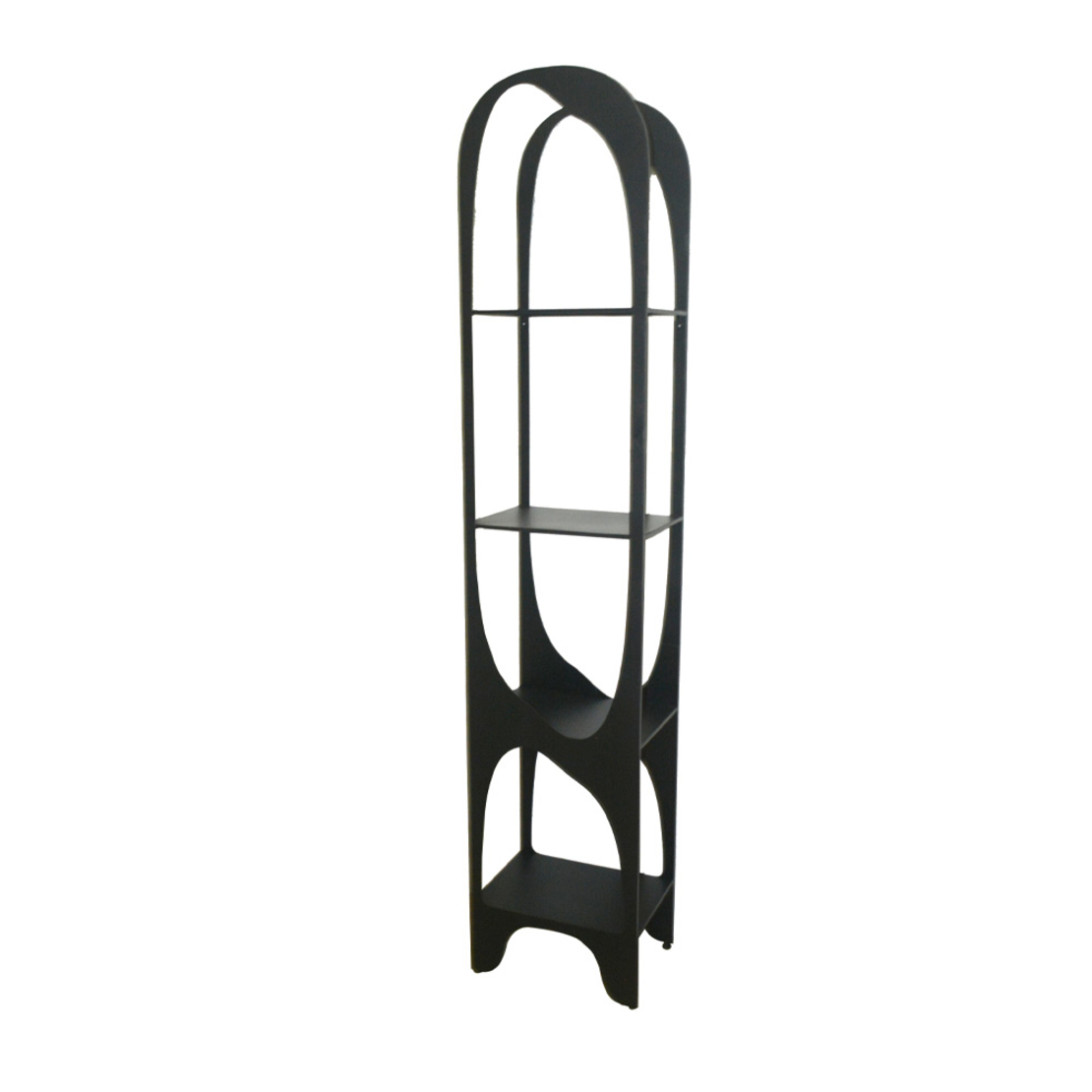 NESSOS BOOKCASE METAL BLACK METAL 41.5x30x200