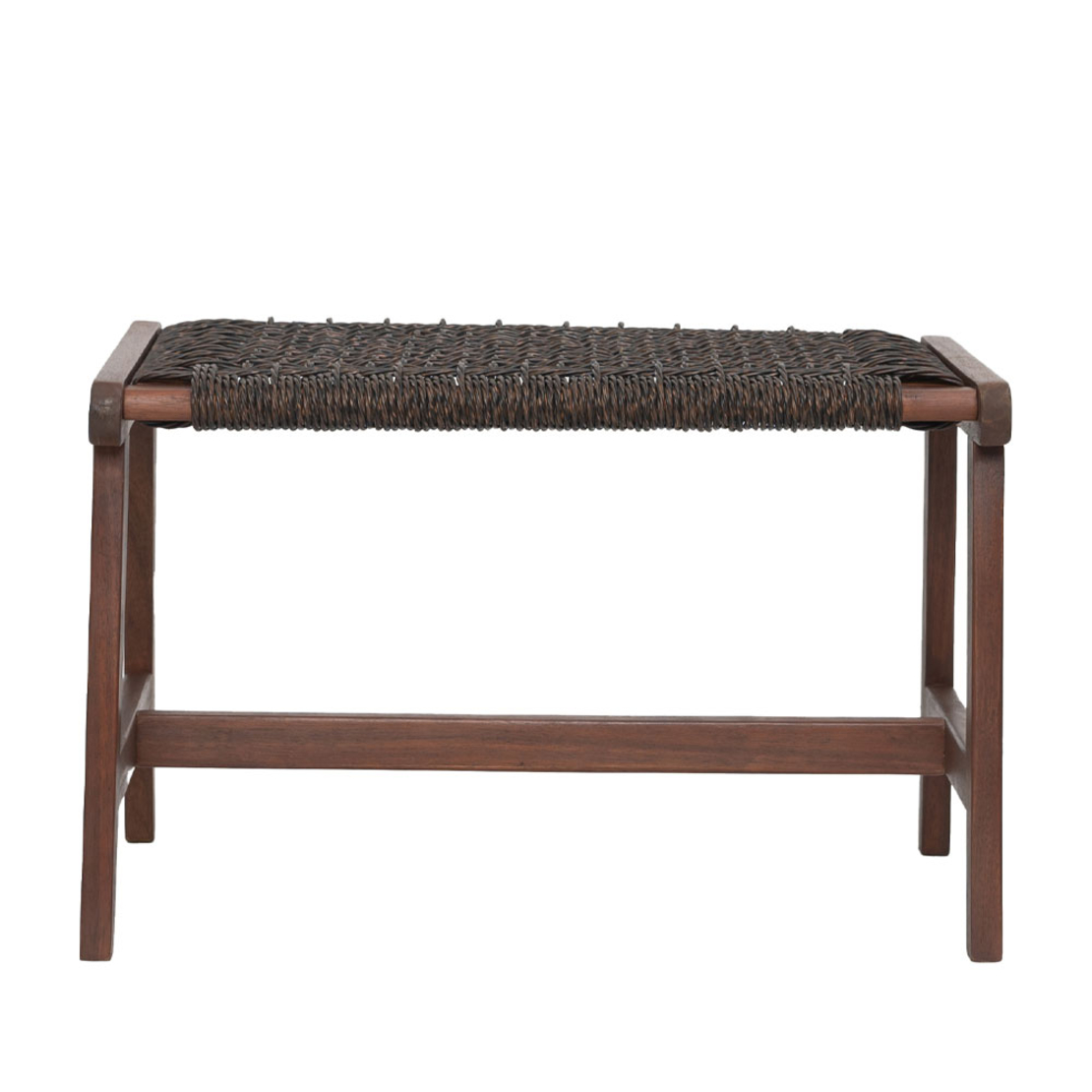 MESH STOOL HIGH DENSITY POLYETHYLENE BROWN ANTIQUE WALNUT 57x41xH35,5cm VN