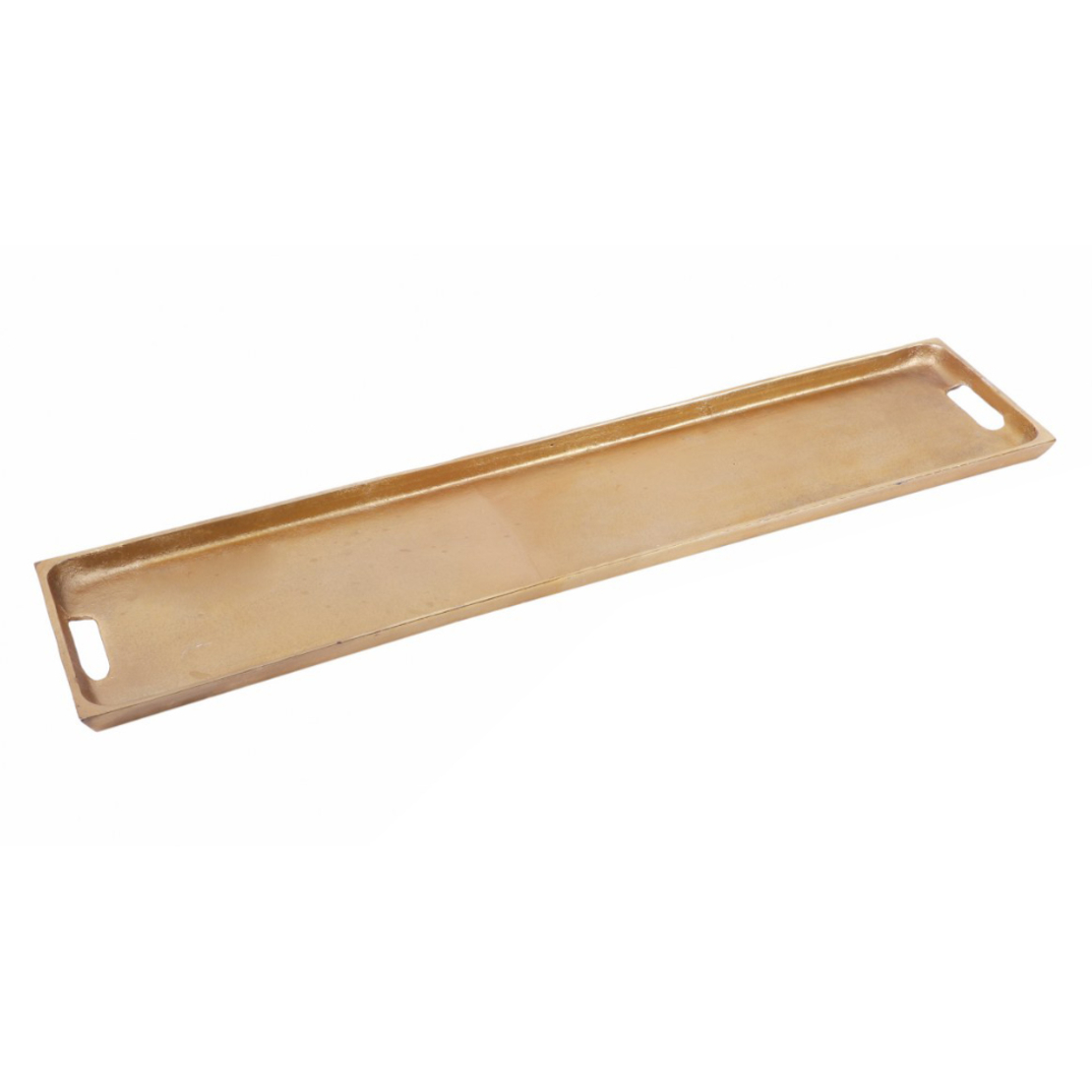 ZADIN TRAY WITH HANDLES ALUMINIUM GOLD 78x18xH5cm