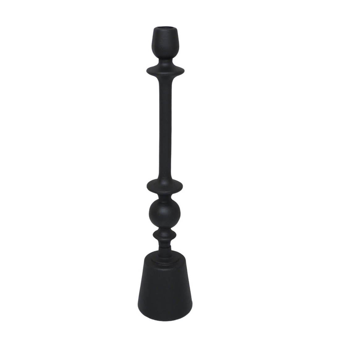 ARTIOM CANDLE HOLDER 9x9x45 ALUMINIUM BLACK