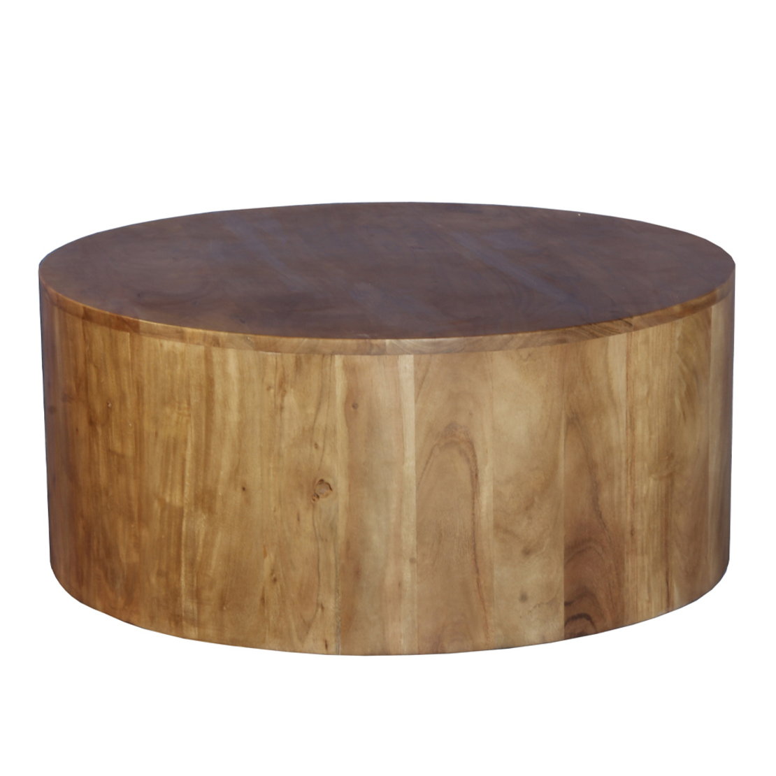 TULUM COFFEE TABLE WOOD ACACIA WALNUT 80x80xH35cm IN