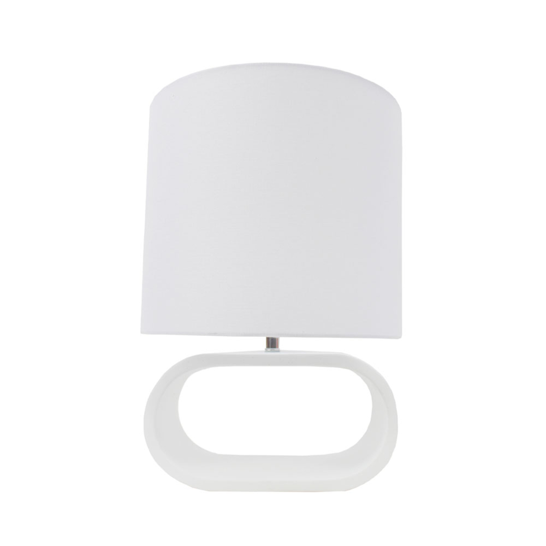 ELIO LAMP TABLE POLYRESIN LINEN WHITE WHITE H46cm