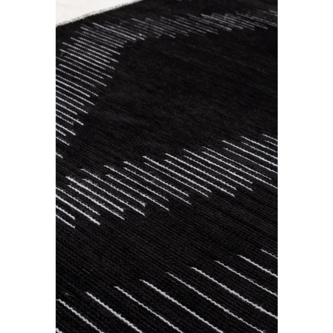 SIGHT CARPET FABRIC BLACK GREY 80x170xH1cm TR