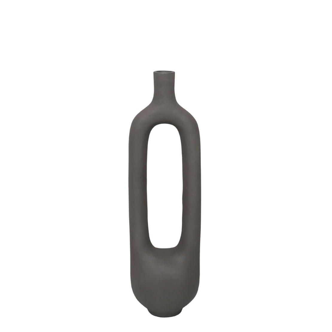 FINTON VASE 15x12x50 ALUMINIUM MUD