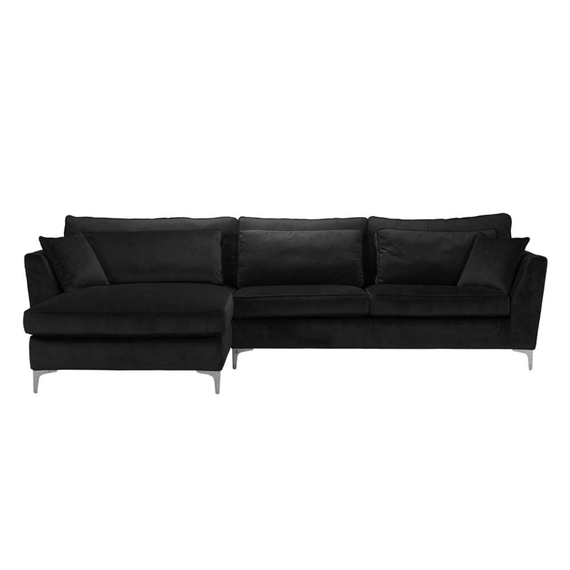 FOREVER SOFA CORNER LEFT EASY CLEAN FABRIC BLACK E1 EU