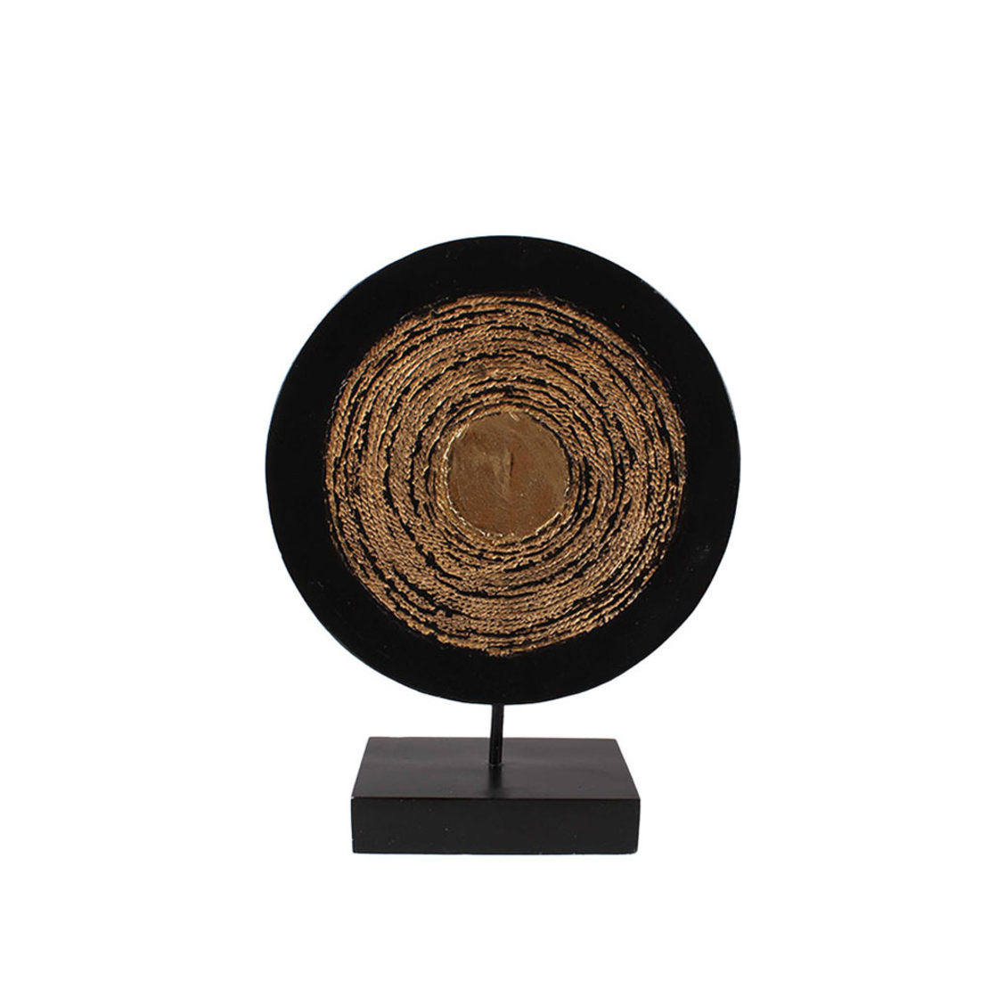 HAUSA 1 DECO POLYRESIN BLACK GOLD 27x9,5xH34,5cm P