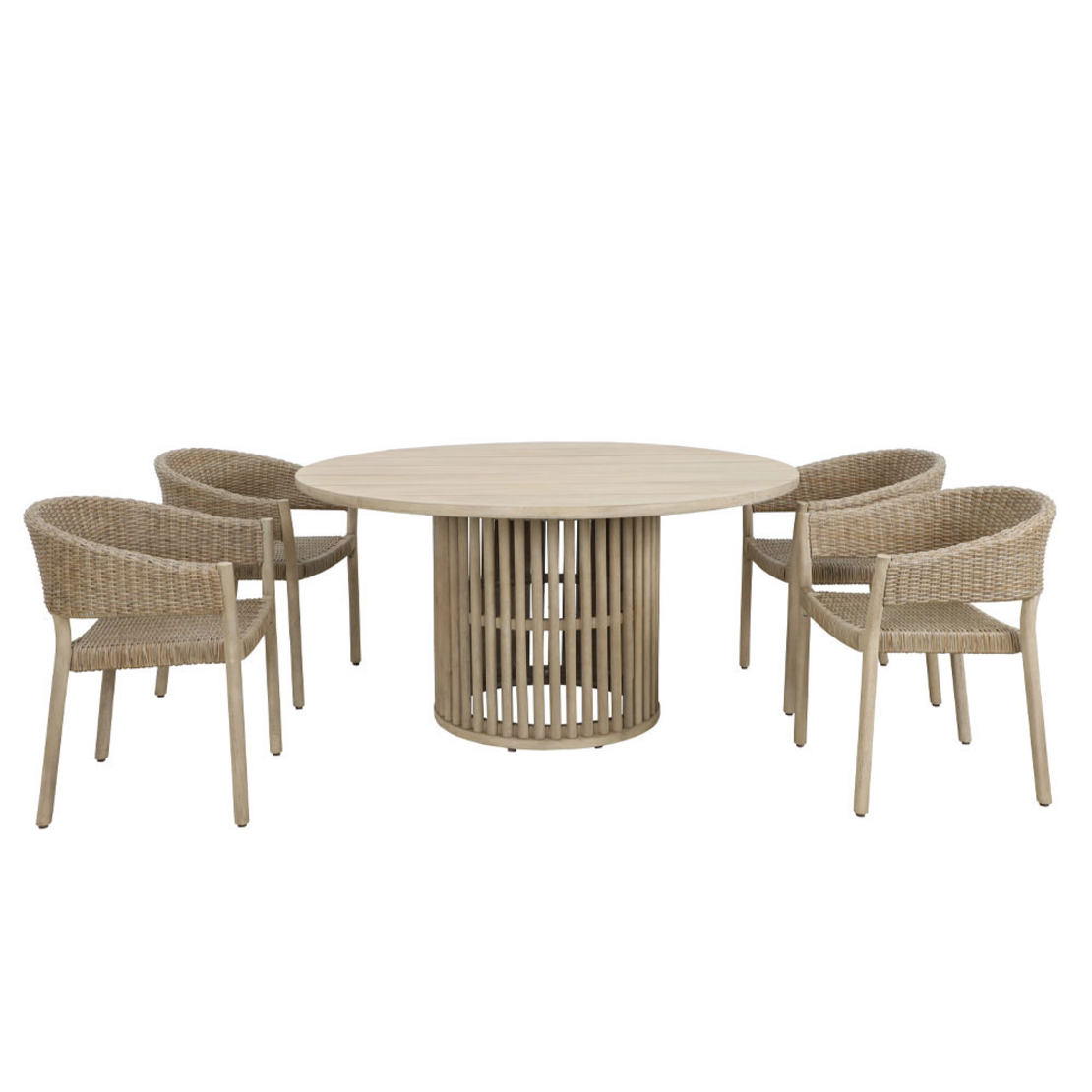 SUMATRA TABLE WOOD ACACIA NATURAL 150x150xH76cm VN