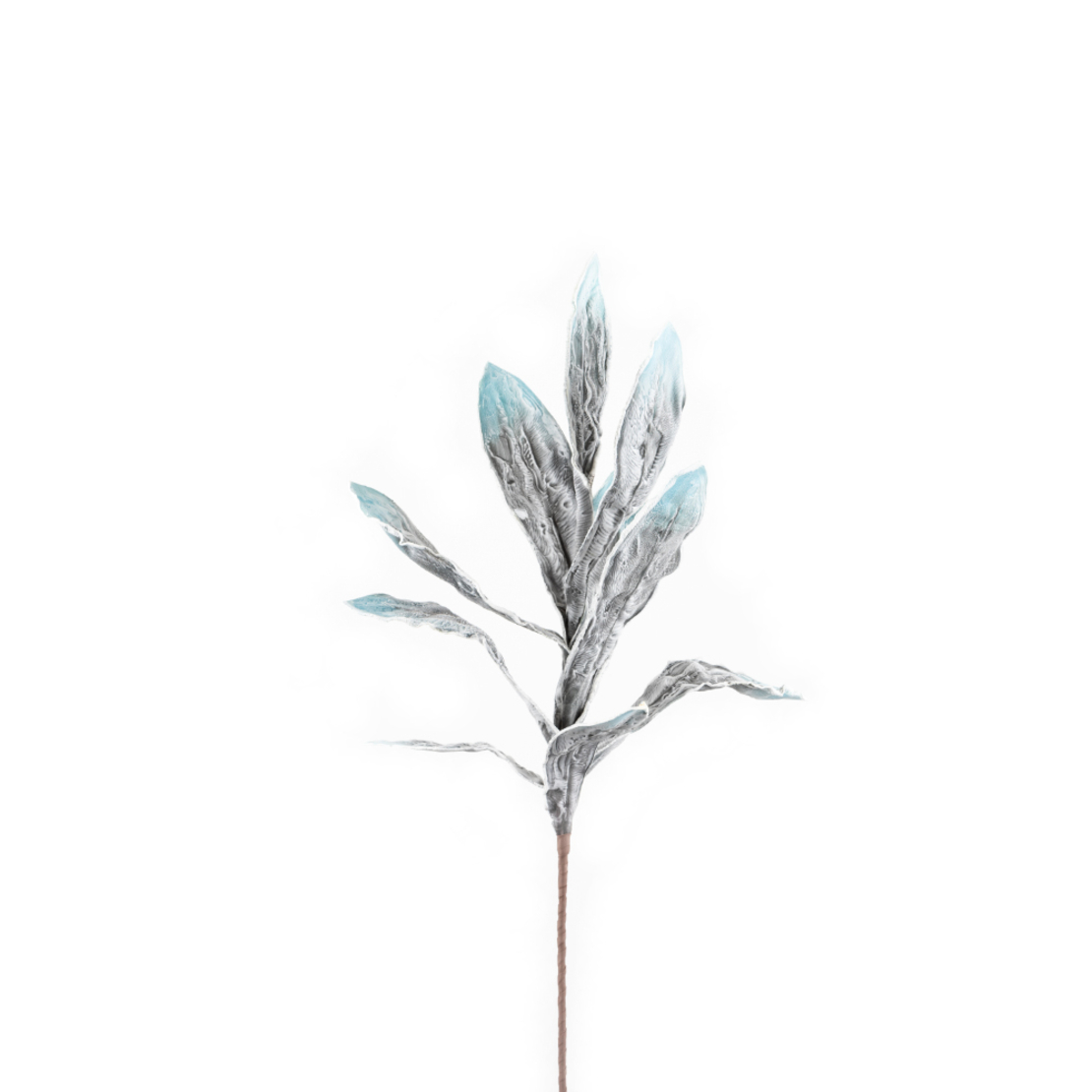 SOMBRE ARTIFICIAL LEAF EVA FOAM GREY BLUE H95cm PR