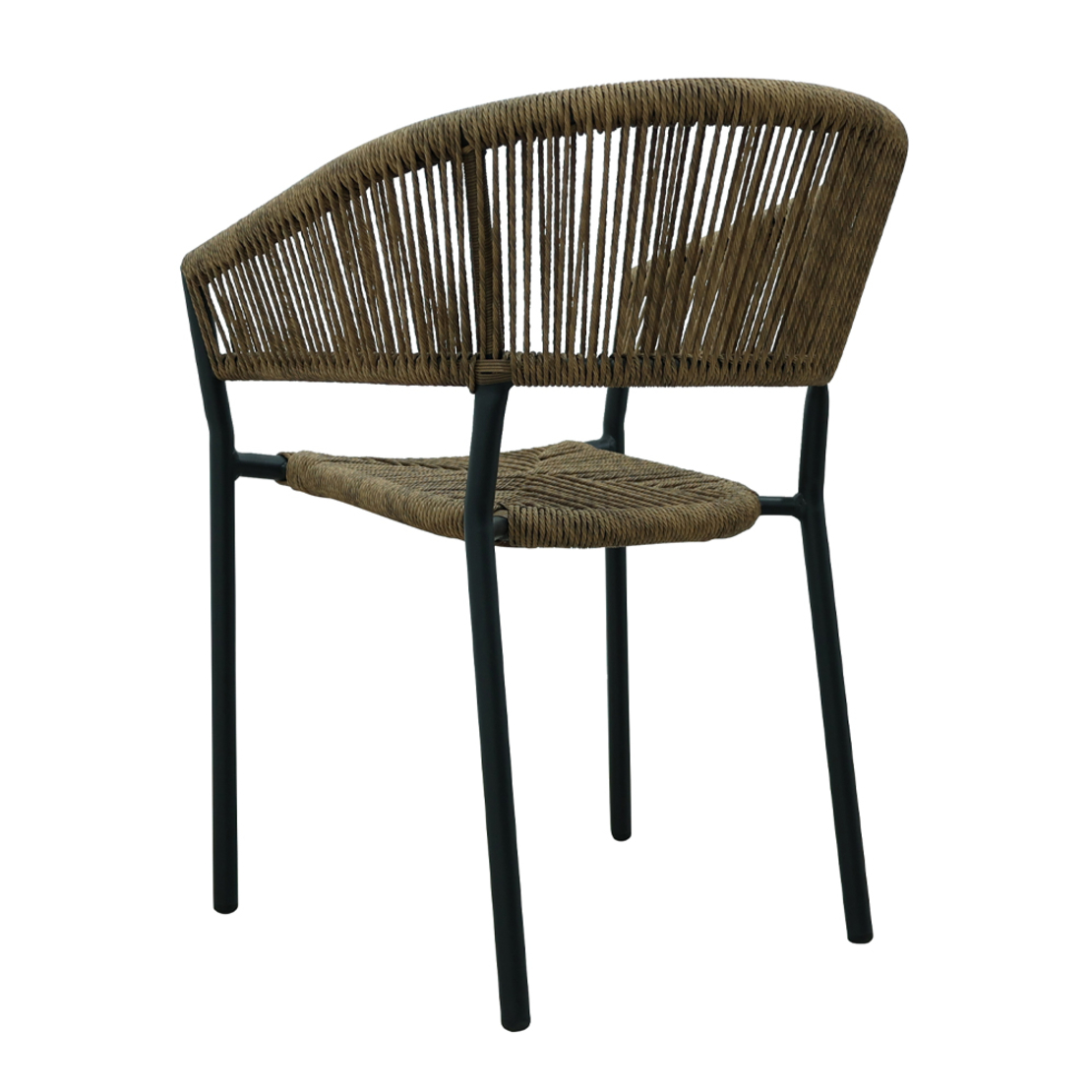 BREEZE CHAIR ALUMINIUM BLACK WALNUT 56x60x78 PRC