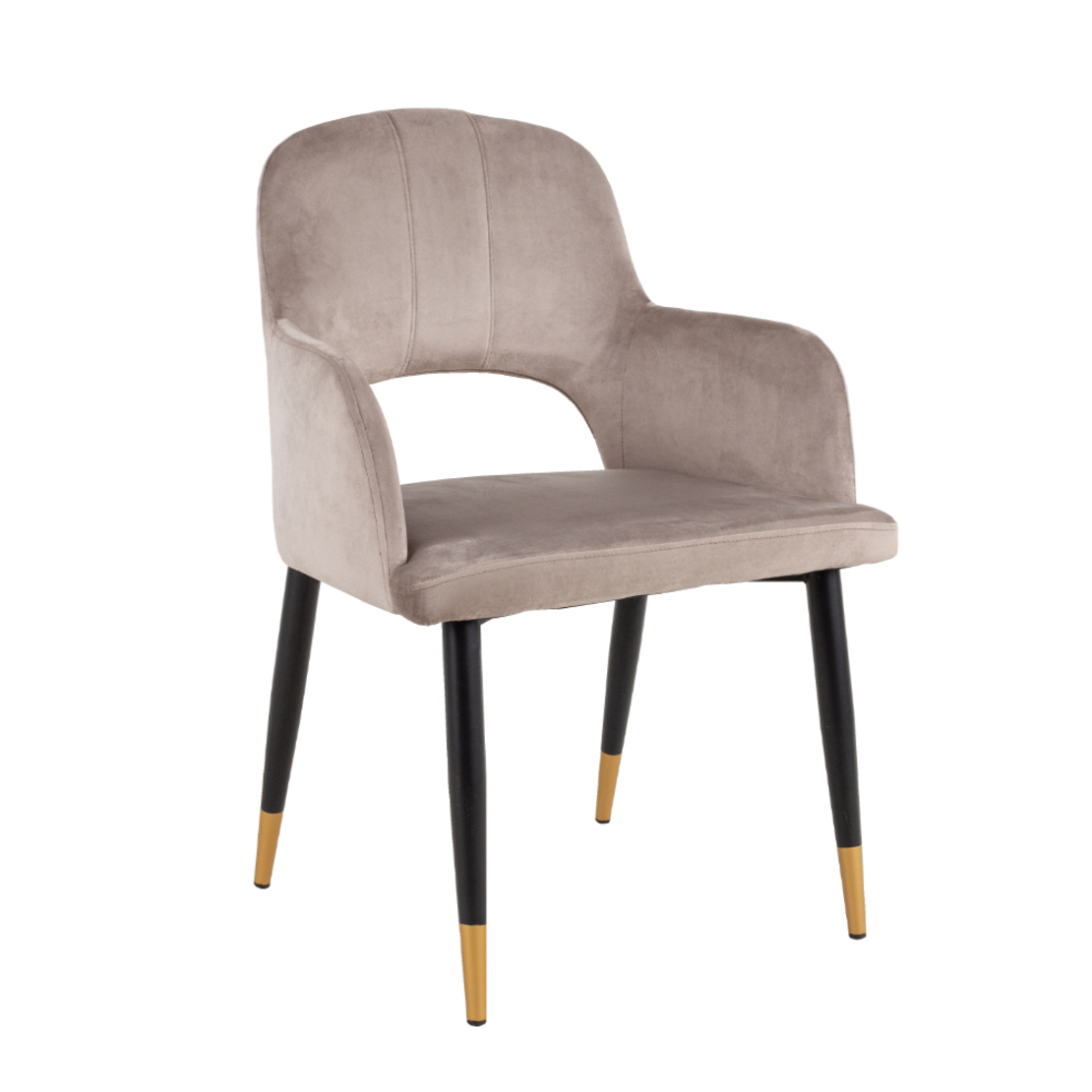 GALA 2 CHAIR FABRIC BEIGE METAL BLACK E1 PRC