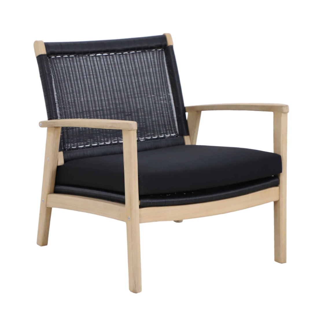 SALSA ARMCHAIR FABRIC BLACK 74,5x73xH75,8cm VN