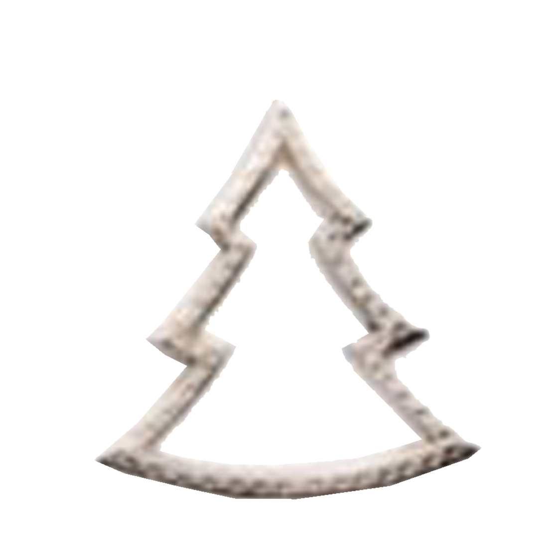 XMAS DOVE PENDANT TREE ALUMINIUM NICKEL 10x1xH10cm