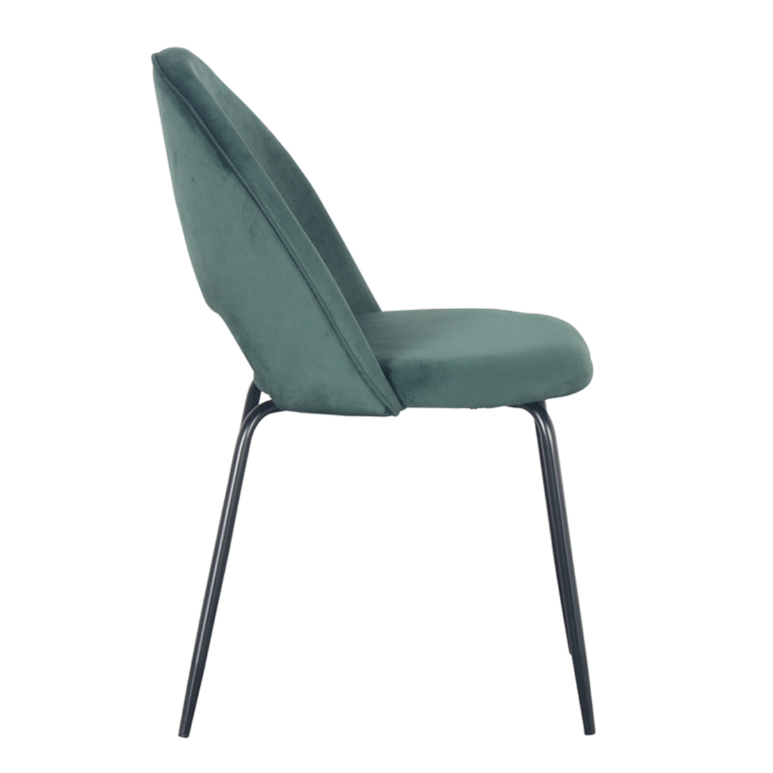 TOKYO CHAIR FABRIC GREEN DARK METAL BLACK E1 PRC