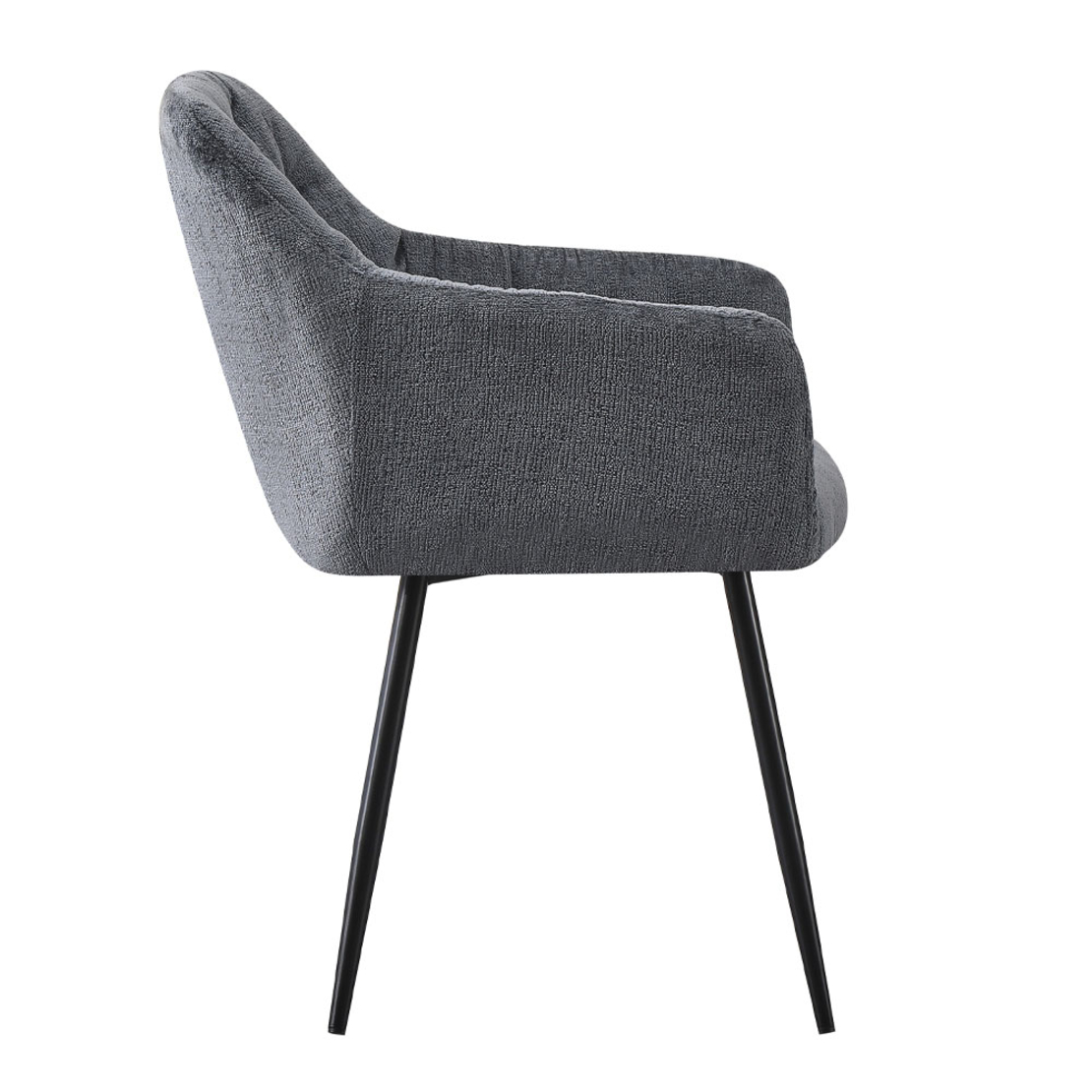 SAVVY CHAIR FABRIC ANTHRACITE METAL BLACK PRC