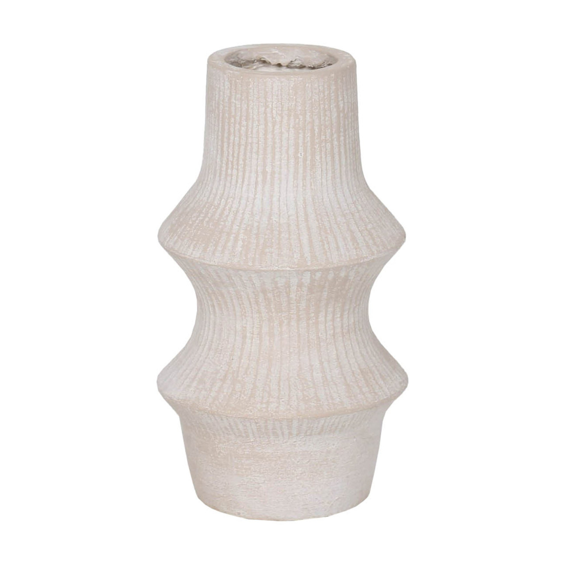 IONAS VASE MGO BEIGE 20x20xH37cm PRC