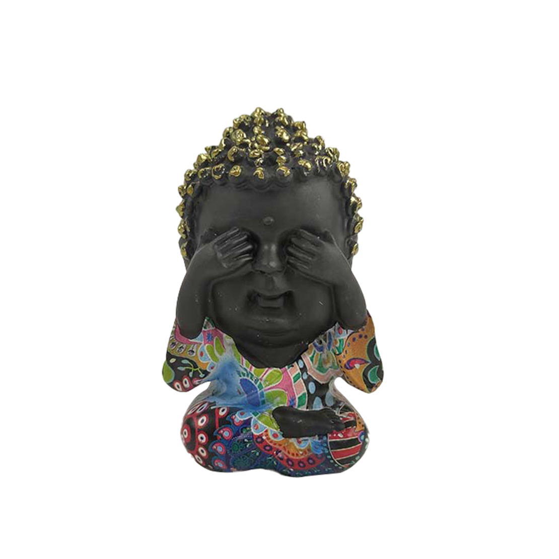 ITHAKA 2 DECO BUDDHA POLYRESIN MULTICOLOR 6,3x6xH9