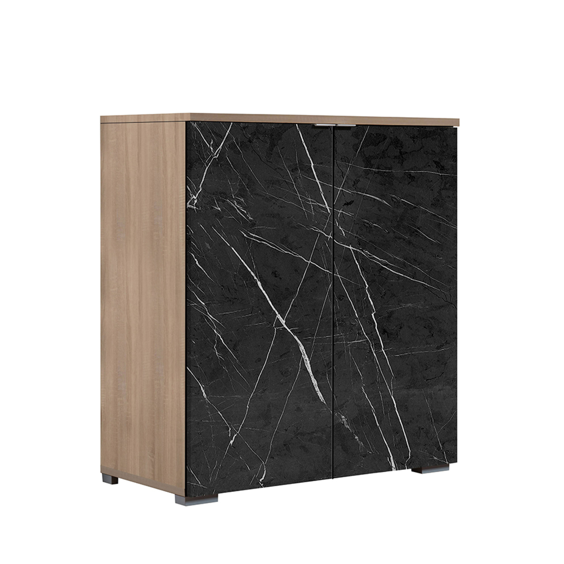 CASTLE COMMODE 2DOORS MELAMINE SONOMA STONE E1 EU