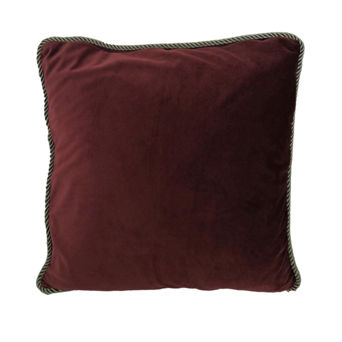 SOLID DECOR CUSHION VELVET BORDEAUX 50x50cm PRC