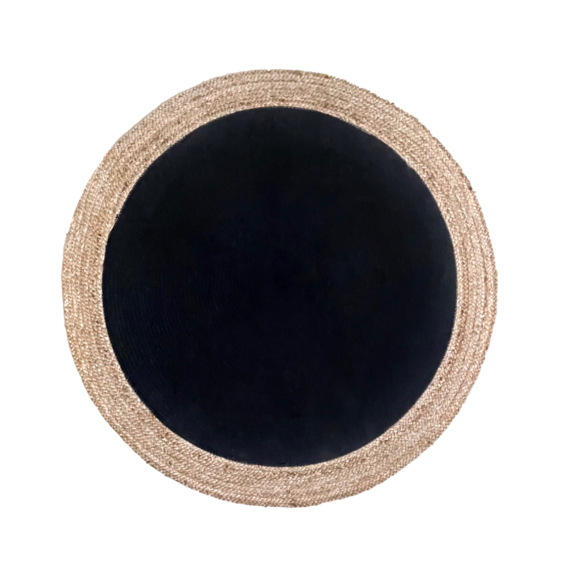 RAMI CARPET ROUND JUTE BLACK NATURAL D150cm E1 IN