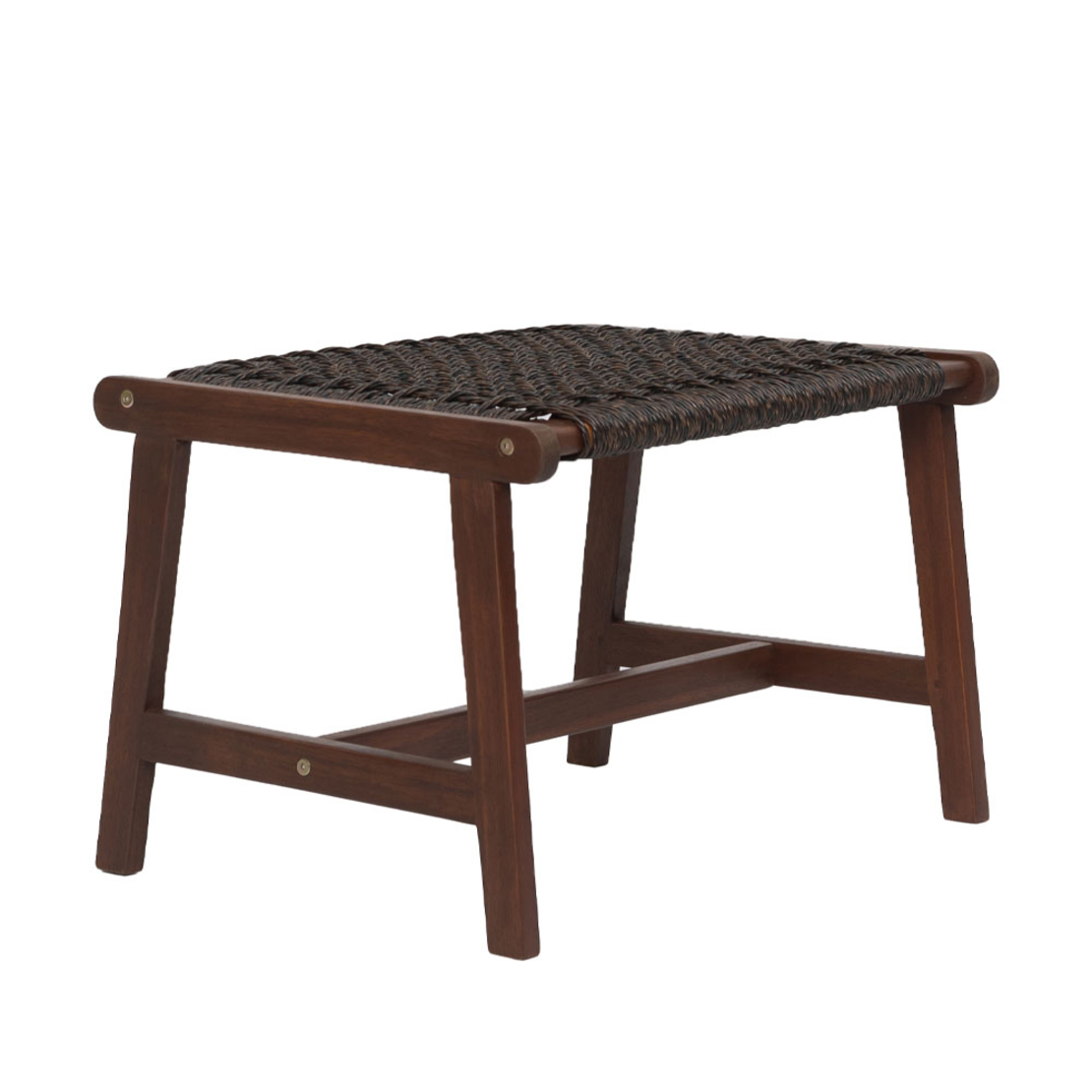 MESH STOOL HIGH DENSITY POLYETHYLENE BROWN ANTIQUE WALNUT 57x41xH35,5cm VN