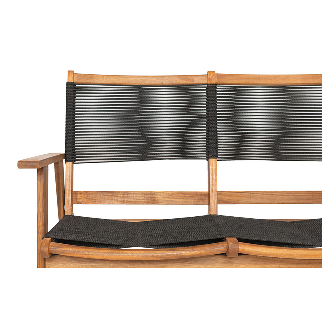CAVO SOFA 2SEAT ROPE BLACK NATURAL 120x72xH85cm VN