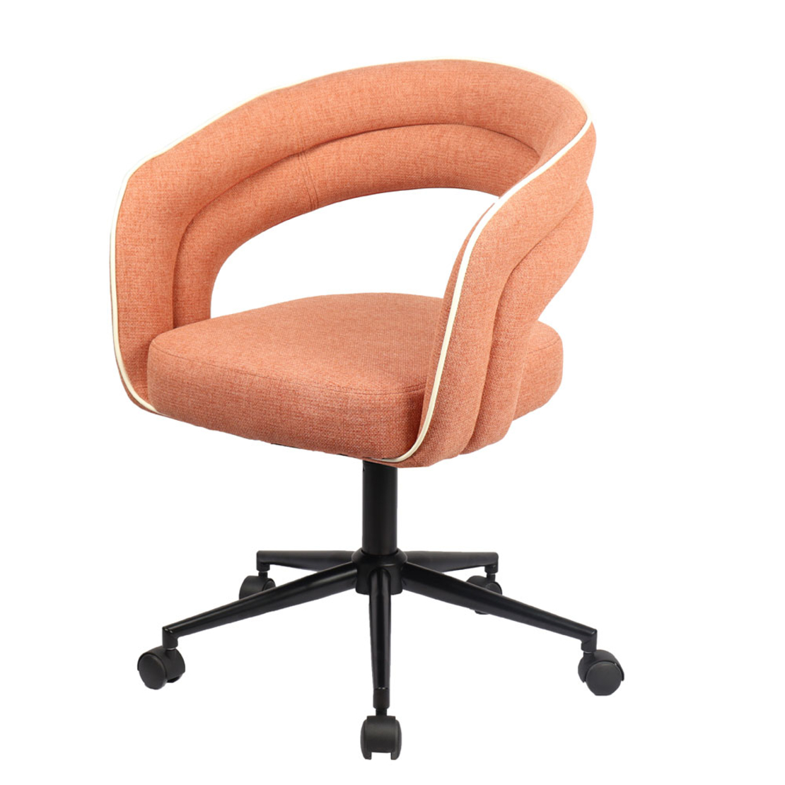 LA LUNA CHAIR DESK FABRIC TERRACOTTA METAL METAL 5