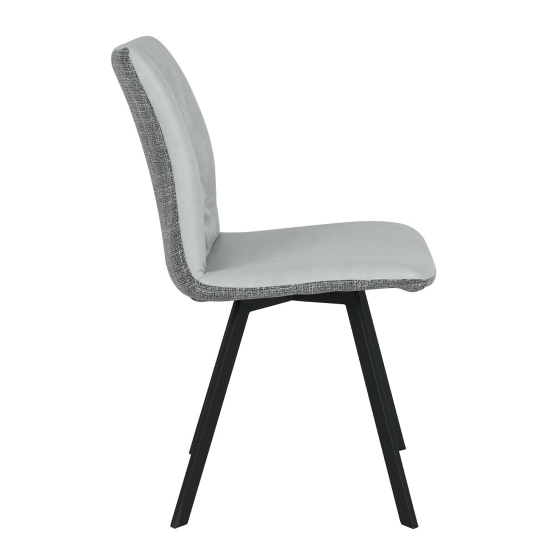 DUE FACCE CHAIR FABRIC CREAM GREY METAL BLACK E1 PRC
