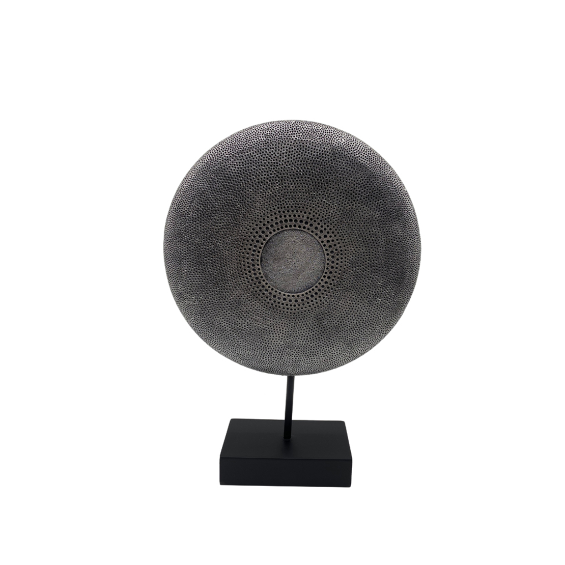 SKIVA DECO POLYRESIN SILVER ANTIQUE 25x8xH36cm PRC