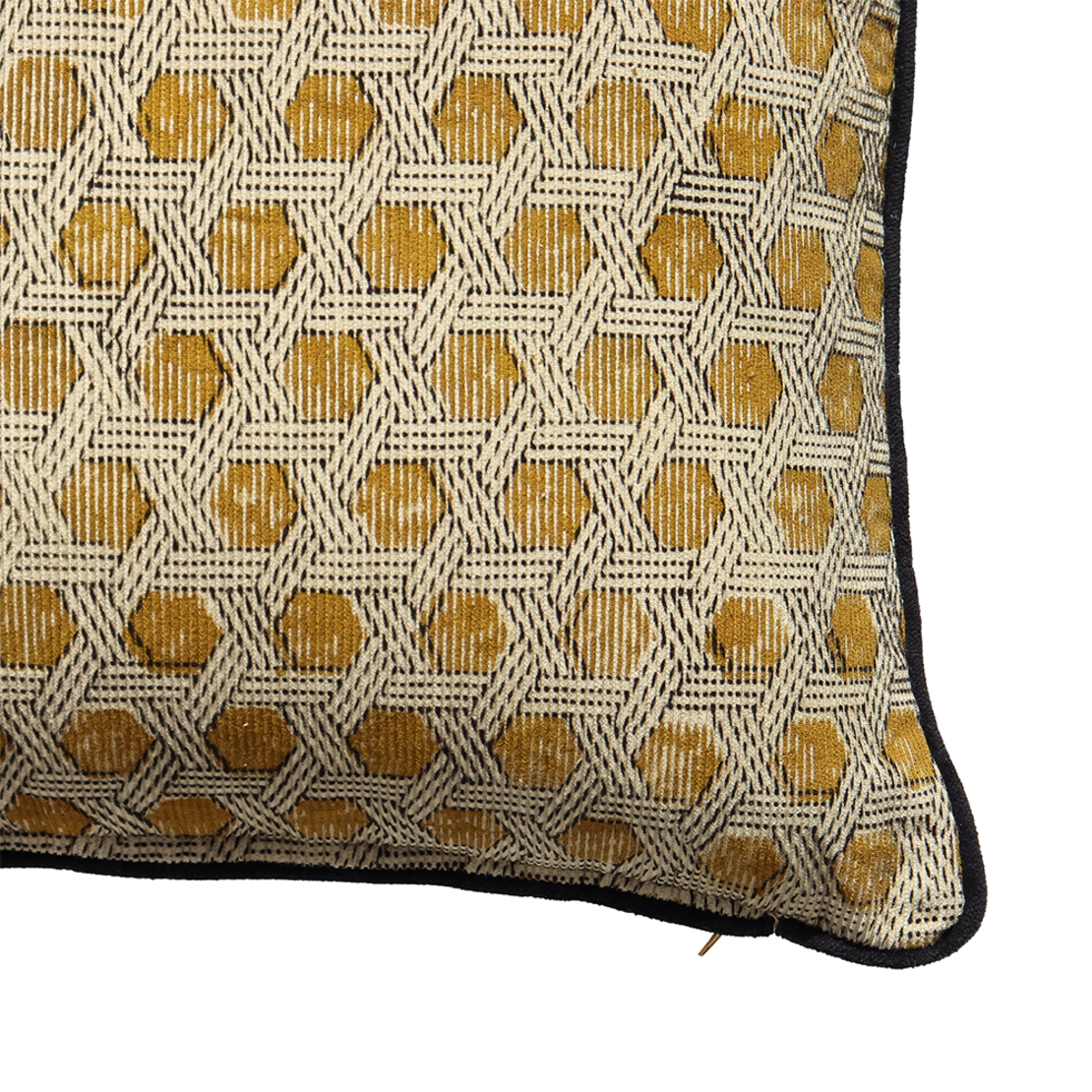 SAMOAN B DECOR CUSHION COTTON VISCOSE BEIGE DIJON