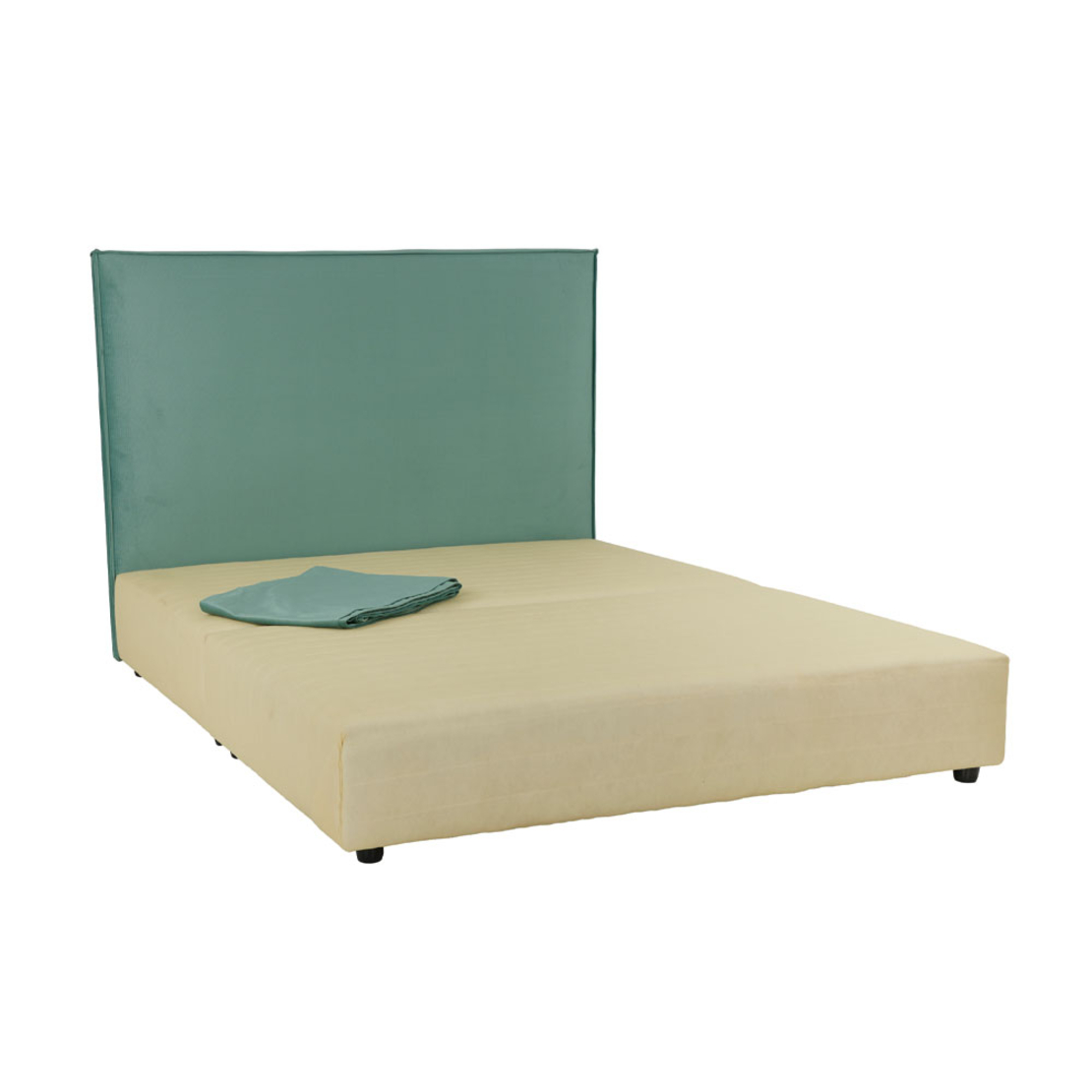 LOCA BED WITHOUT STORAGE (FOR MATTRESS 160x200cm) FABRIC MINT TEXAS18 FABRIC E1 EU