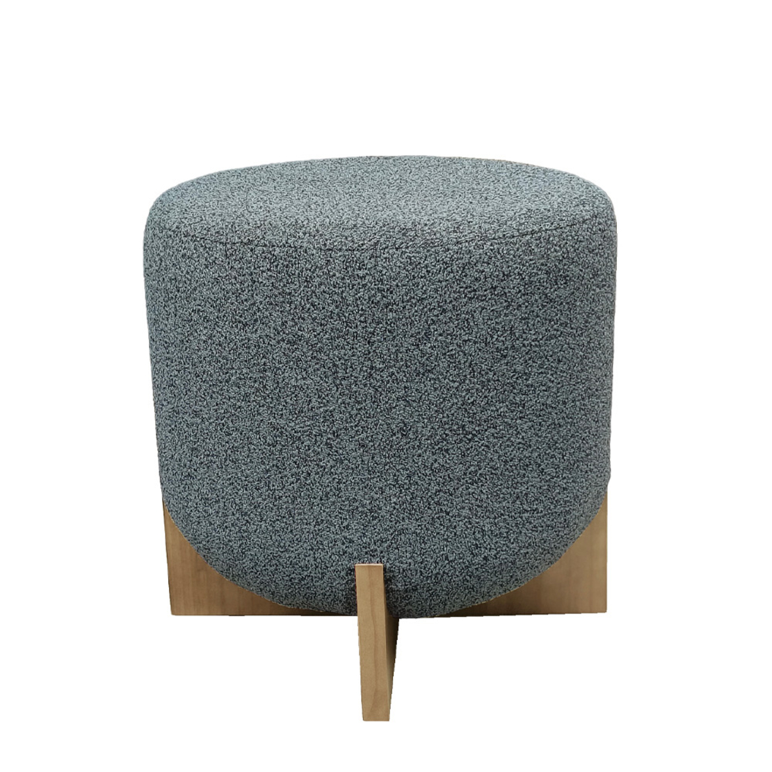 VOLCANO STOOL FABRIC MINT BLACK WOOD NATURAL PRC