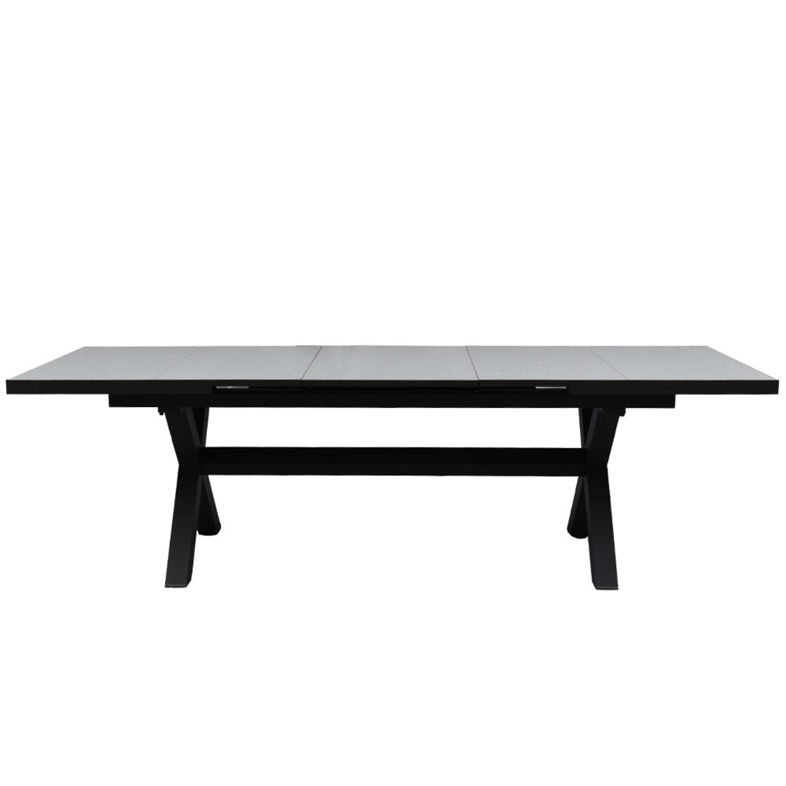 SORPRESA TABLE ALUMINIUM TERRAZZO GREY DARK 202x10